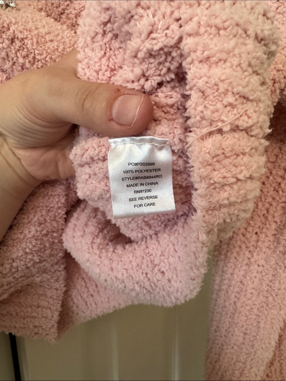 Pink Knit Button-Front Sweater - Picture 5 of 6